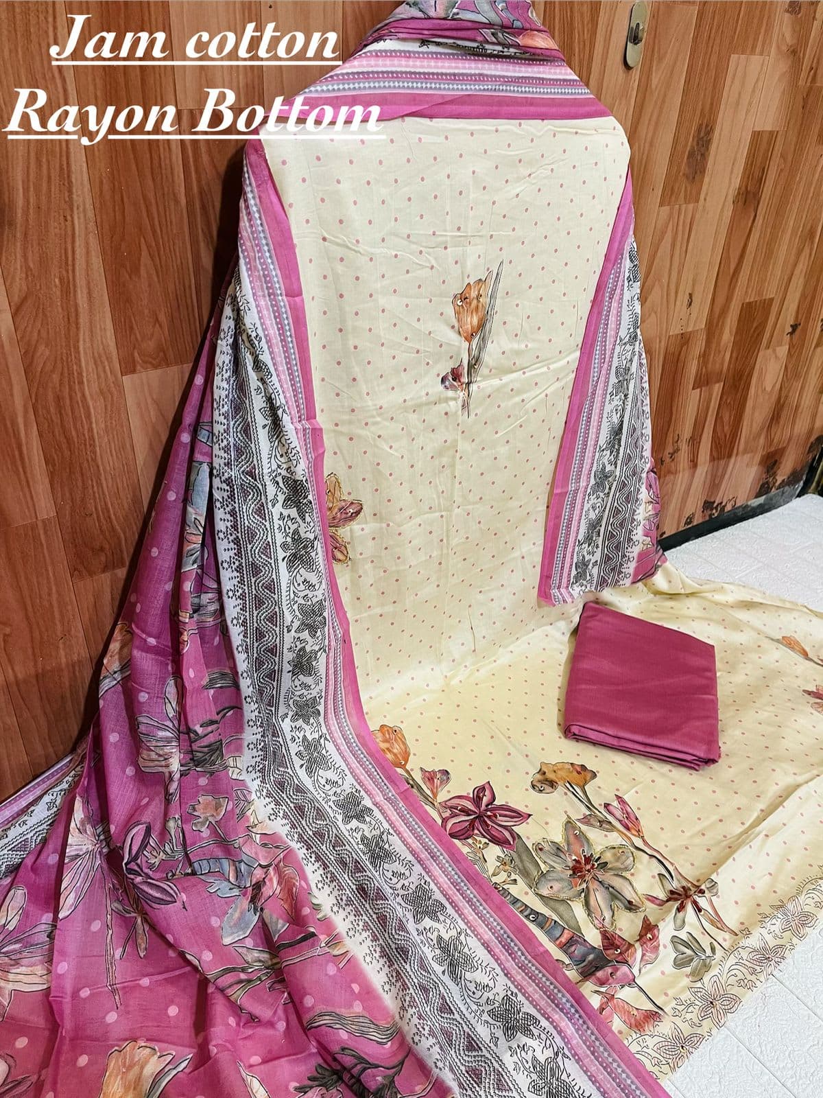 Karachi Print V-Neck Suit Set